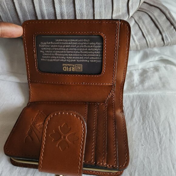 Patricia Nash NWT Signature Map Carisbrooke Riot Rust Satchel Set 4pc Set - Picture 16 of 17